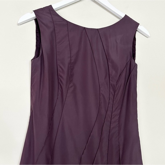 Jil Sander Purple Silk Blend Sleeveless Dress - Picture 3 of 11